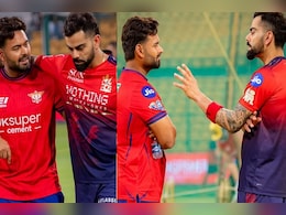 RCB vs LSG: मैच से पहले विराट- पंती.. विराट कोहली से मिले ऋषभ पंत, गुरु मंत्र लेते दिखे LSG कप्तान