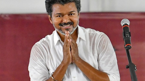 Election Flying Squad Inspects TVK Chief Vijay's Vehicle Near Madurai