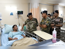 पश्चिम बंगाल में गोली लगने से घायल CISF जवान से मिलने पहुंचे DG, हौसले को किया सलाम