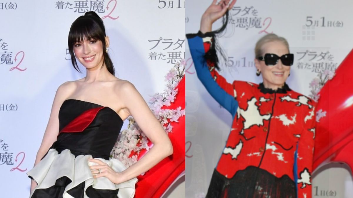 Anne Hathaway, Meryl Streep Serve High Fashion At <i>Devil Wears Prada 2</i> Tokyo Event