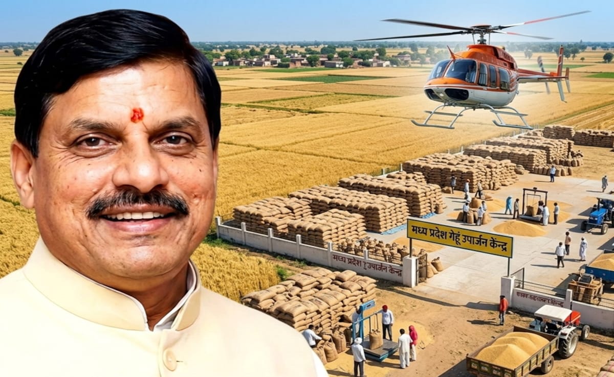 MP में गेहूं खरीदी की जमीनी हकीकत जानेंगे CM मोहन; कहीं भी उतरेगा हेलिकॉप्टर, औचक किसानों से होगा संवाद