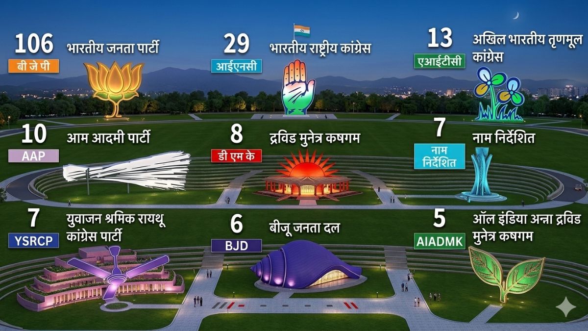 राज्यसभा की चौथी सबसे बड़ी पार्टी थी AAP, अब टॉप-10 से भी हुई बाहर- देखें पूरी लिस्ट