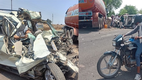 बारातियों से भरी लग्जरी गाड़ी और टैंकर की भीषण टक्कर से थर्राया बड़वानी, 5 की मौत से खुशियां मातम में तब्दील