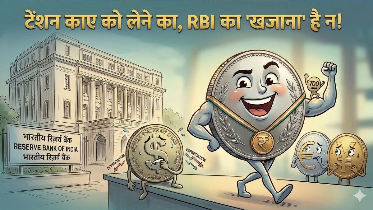 रुपये की टेंशन दूर, 690 बिलियन डॉलर का भंडार है न! खुश कर देगी SBI की रिपोर्ट, जानिए RBI ने इसे कैसे किया मजबूत