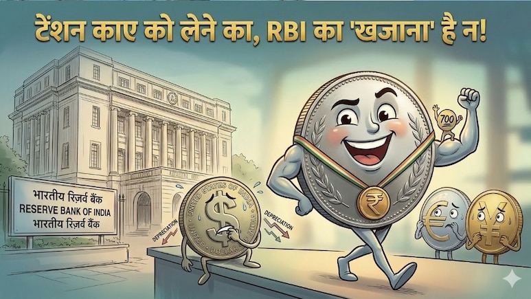 रुपये की टेंशन दूर, 690 बिलियन डॉलर का भंडार है न! खुश कर देगी SBI की रिपोर्ट, जानिए RBI ने इसे कैसे किया मजबूत