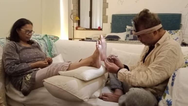 Babil Khan Recalls Irrfan Khan Treating Wife's Foot Corns During His Cancer Battle, Shares Unseen Pics