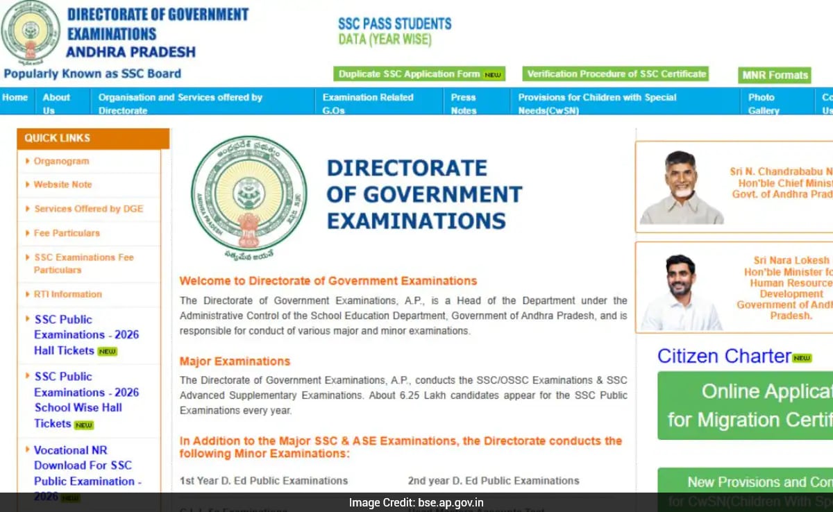 Andhra Pradesh SSC Result 2026 Not On April 25, Confirms School Education Department