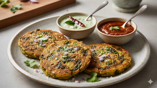 High-Protein Dal Palak Uttapam Recipe: A Healthy Choice For Kids' Tiffin