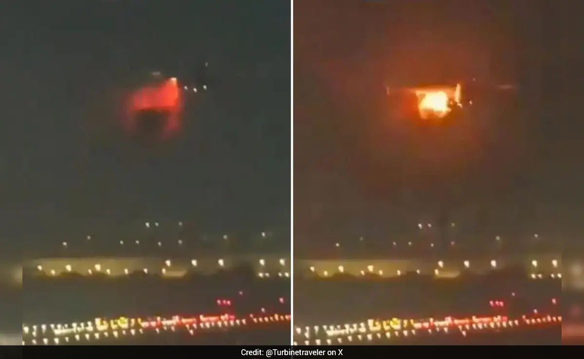 On Camera, Moment When Atlanta-Bound Delta Plane Caught Fire After Take Off