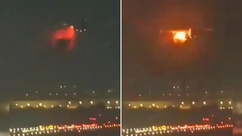 On Camera, Moment When Atlanta-Bound Delta Plane Caught Fire After Take Off