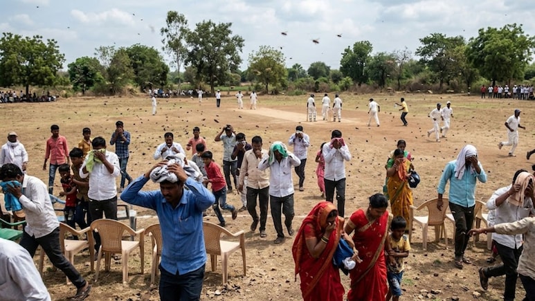 Chandrapur News: चंद्रपुरात क्रिकेट स्पर्धेत मृत्यूचे तांडव ! मॅच सोडून जीव वाचवण्यासाठी पळत सुटले प्रेक्षक