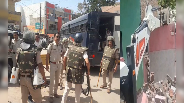 सतना के डालीबाबा में अतिक्रमण हटाने गई टीम पर पथराव; हालात काबू में करने पुलिस ने दागे आंसू गैस के गोले