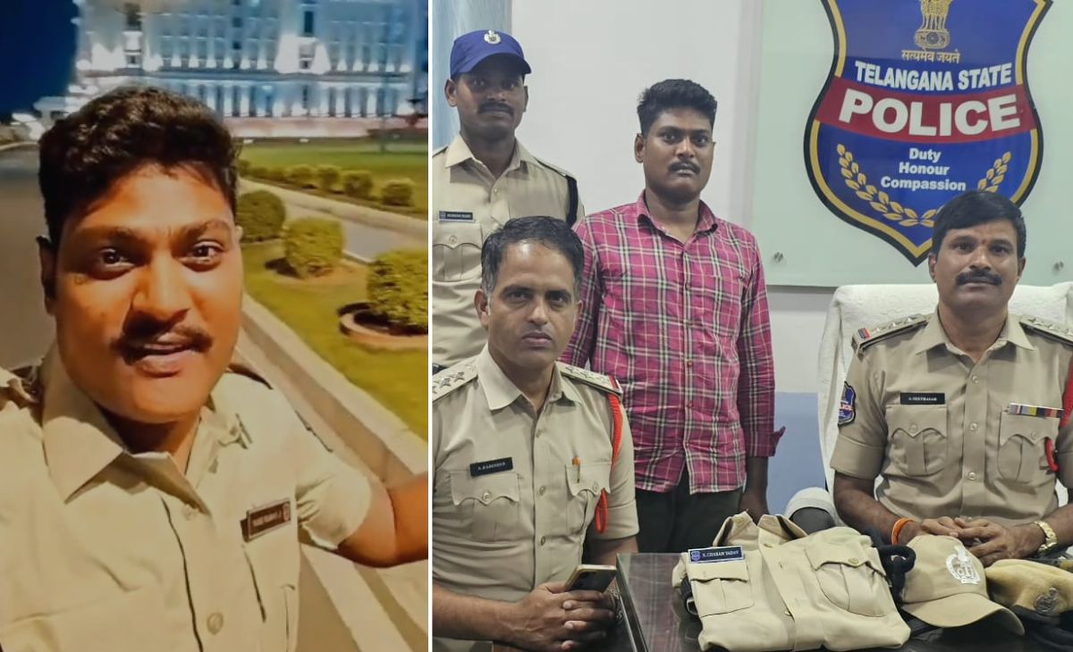 होटल कर्मी ने पुलिस वर्दी में बनाई रील, कहा- CM की सिक्योरिटी में हूं, मिलवा सकता हूं; वायरल होते पहुंचा जेल
