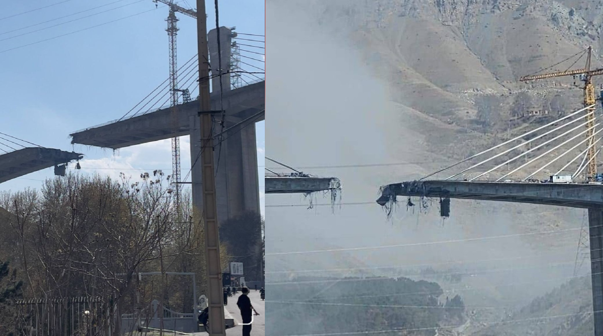 US-इजरायल का अटैक और ताश के पत्तों की तरह बिखरा ईरान का सबसे ऊंचा B1 ब्रिज, देखिए तबाही का वीडियो