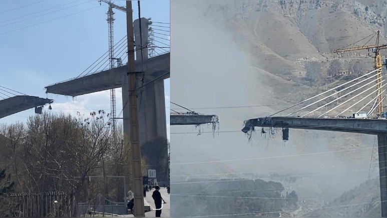 US-इजरायल का अटैक और ताश के पत्तों की तरह बिखरा ईरान का सबसे ऊंचा B1 ब्रिज, देखिए तबाही का वीडियो