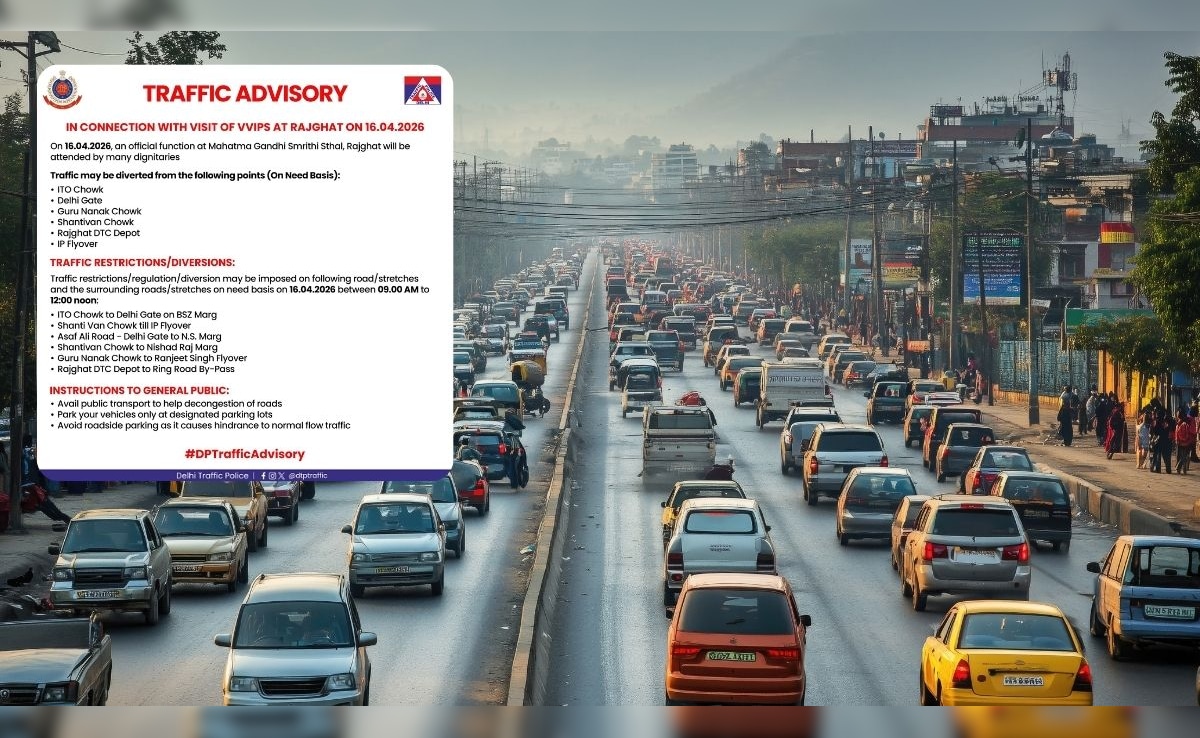 दिल्ली ट्रैफिक अलर्ट: राजघाट में VVIP विजिट और नॉर्थ कैंपस में KMC फेस्ट के चलते कई मार्ग रहेंगे प्रभावित, एडवाइजरी जारी