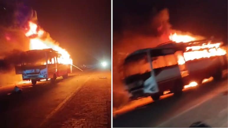 हरियाणा: चलती बस में अचानक जोरदार धमाका, कुछ ही देर में जिंदा जल गए 2 लोग; 11 घायल