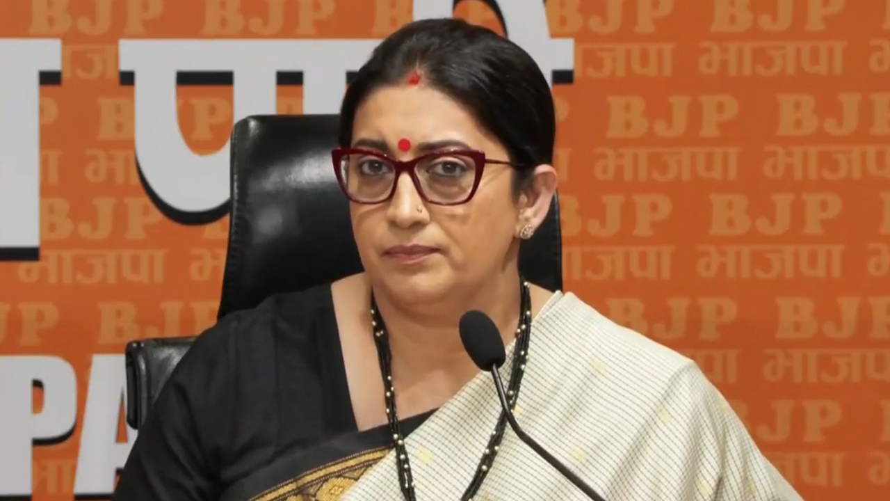 Smriti Irani Slams Congress Over Women's Reservation Bill: "Betrayal of Women's Rights"