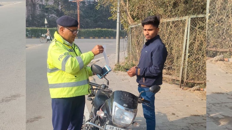 Gurugram Traffic Police Fines 19,603 Helmetless Riders, Issues Rs 1.96 Crore In Penalties In March