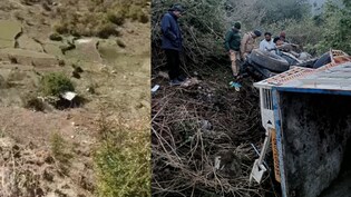 टिहरी में 300 फीट गहरी खाई में गिरा पिकअप, घोड़े और चालक की मौत, एक गंभीर घायल
