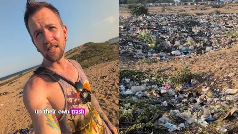 Viral Video: Foreign Tourist Shows Trash Piles On Mahabalipuram Beach, With A Note For Visitors
