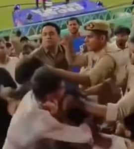 Ugly Brawl Breaks Out Between IPL Fans During Lucknow Super Giants vs Delhi Capitals Clash - Video