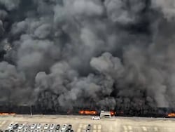 Massive Fire Breaks Out At BYD Factory In China's Shenzhen: Video