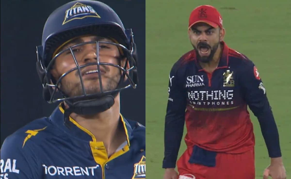 Watch: Vintage Virat Kohlis Furious Celebration After Taking Catch Of Shubman Gill