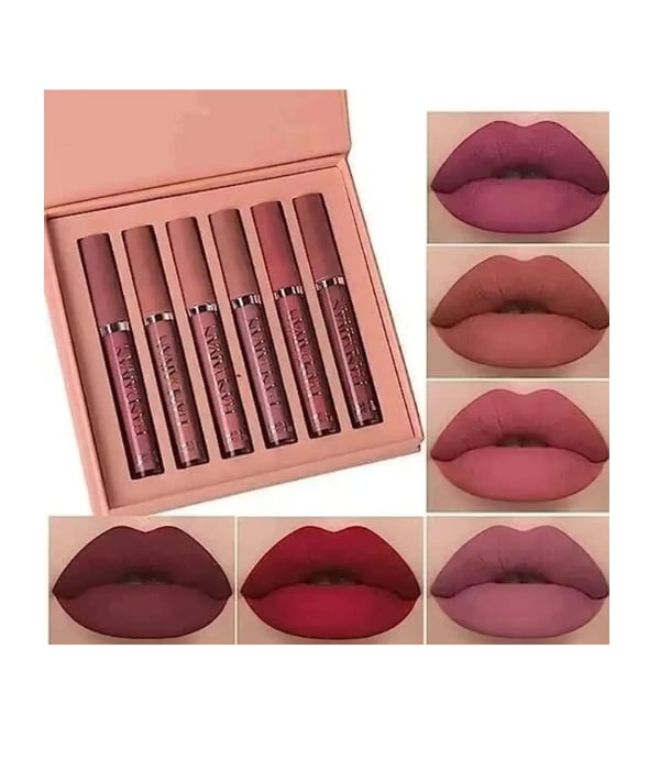 Click here to buy: MISS ROSE Lipstick Set (6-piece)