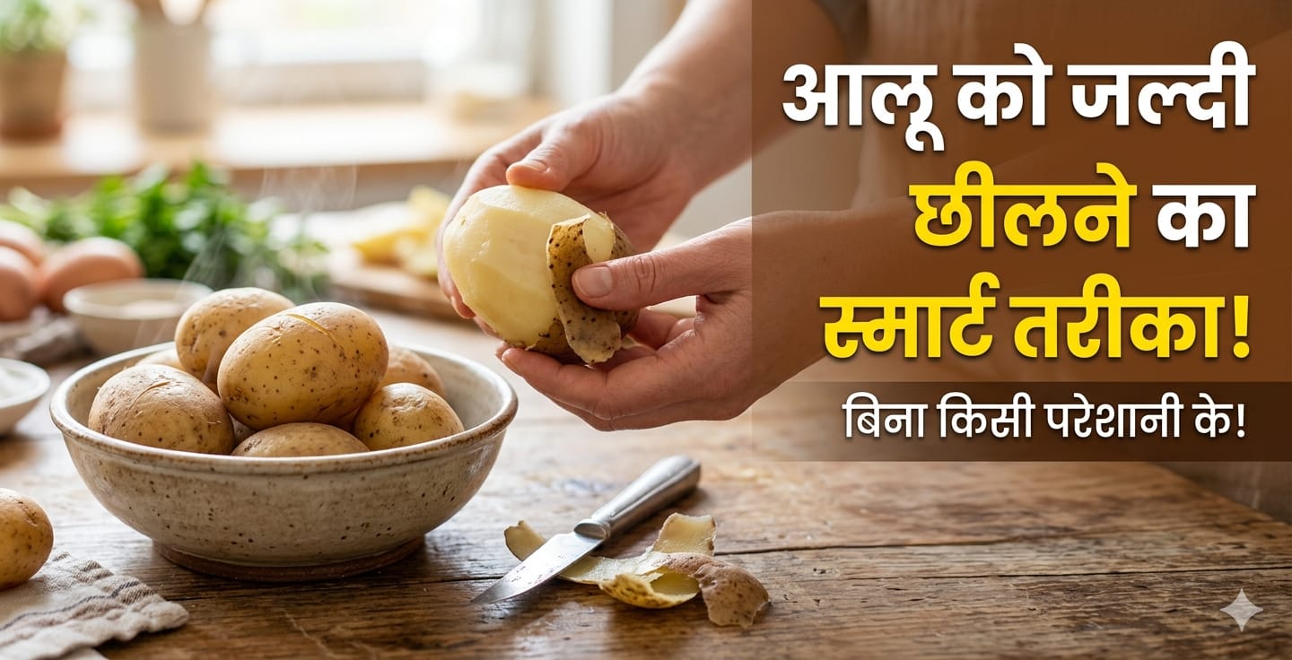 आलू छीलने का झंझट खत्म! बस उबालने से पहले करें ये छोटा सा काम, खुद-ब-खुद उतर जाएगा छिलका