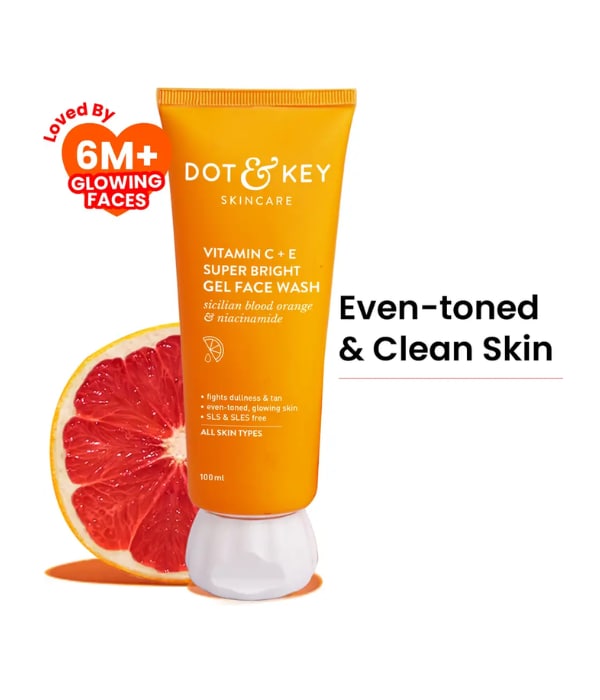 Click here to buy: Dot & Key Vitamin C + E Super Bright Gel Face Wash