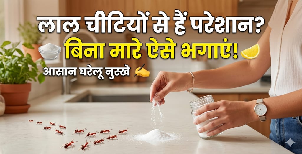 लाल चीटियों को बिना मारे कैसे भगाएं? इस घरेलू तरीके से उल्टे पांव भाग जाएंगी Red Ants