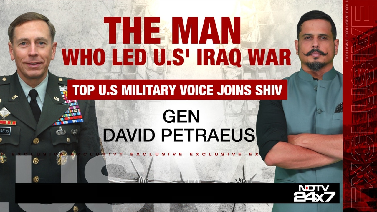 Top American General Who Led US' Iraq War, General David H. Petraeus, Speaks To NDTV