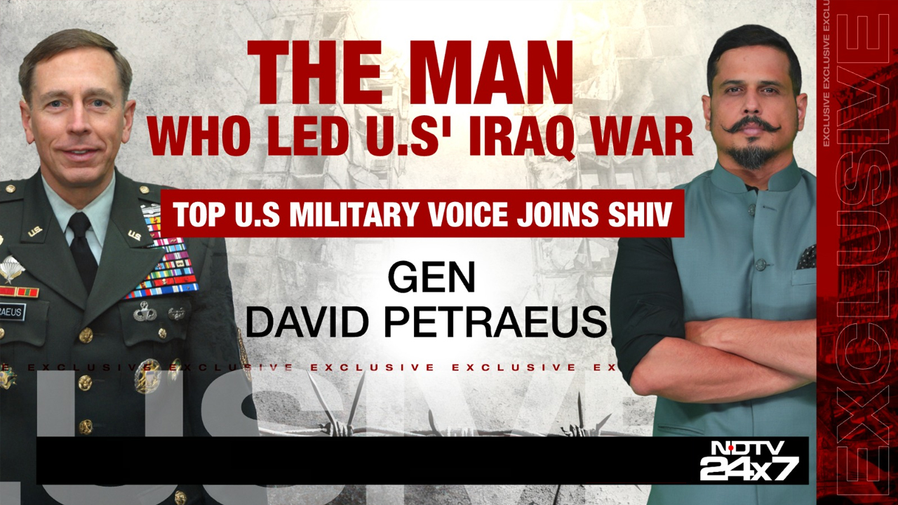 Top American General Who Led US' Iraq War, General David H. Petraeus, Speaks To NDTV