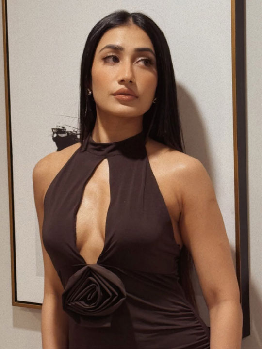 Dhanashree Verma's Elegant Brown Outfit