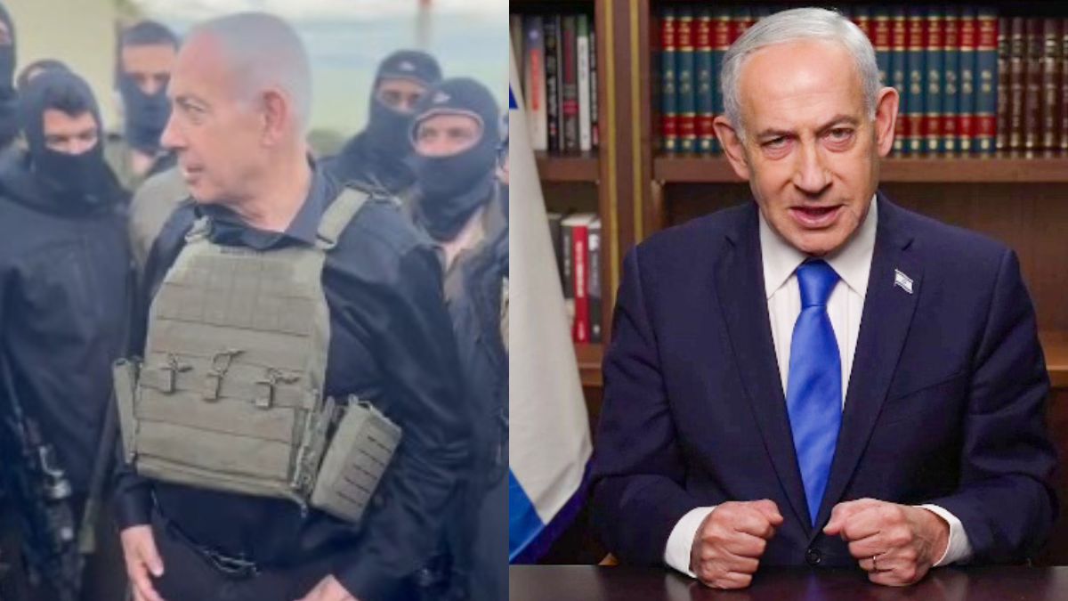 Wearing Flak Vest, Benjamin Netanyahu Visits Lebanon: "War Continues"