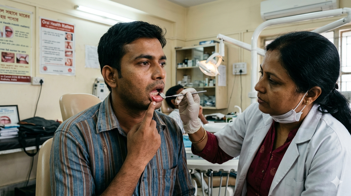 A non-healing oral sore is not always benign
