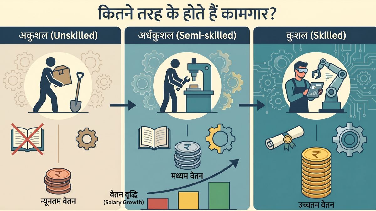 क्या होते हैं अकुशल, अर्धकुशल और कुशल कामगार, सैलरी में कितना अंतर? जानें हर सवाल का जवाब