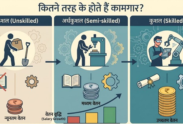 क्या होते हैं अकुशल, अर्धकुशल और कुशल कामगार, सैलरी में कितना अंतर? जानें हर सवाल का जवाब