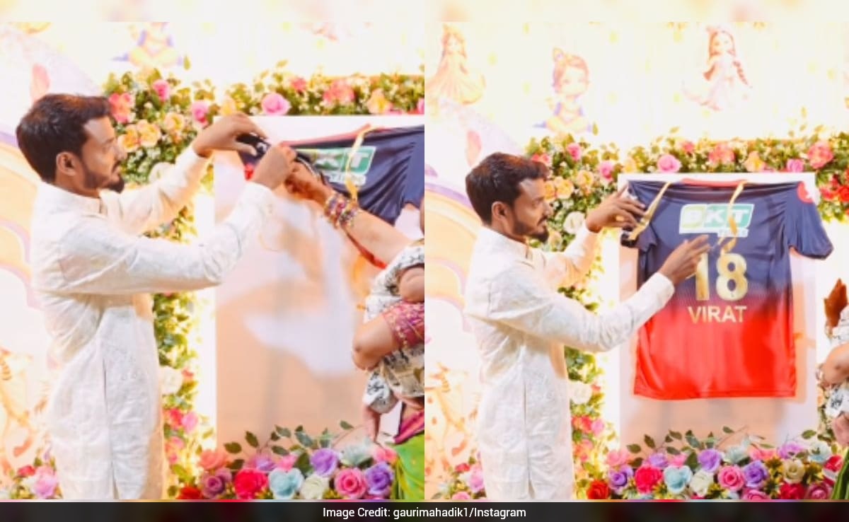 Maharashtra Couple Names Newborn "Virat," Reveals It Through RCB Jersey