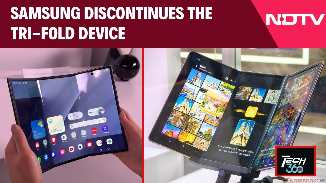 Samsung Discontinues Its Tri-Fold Device