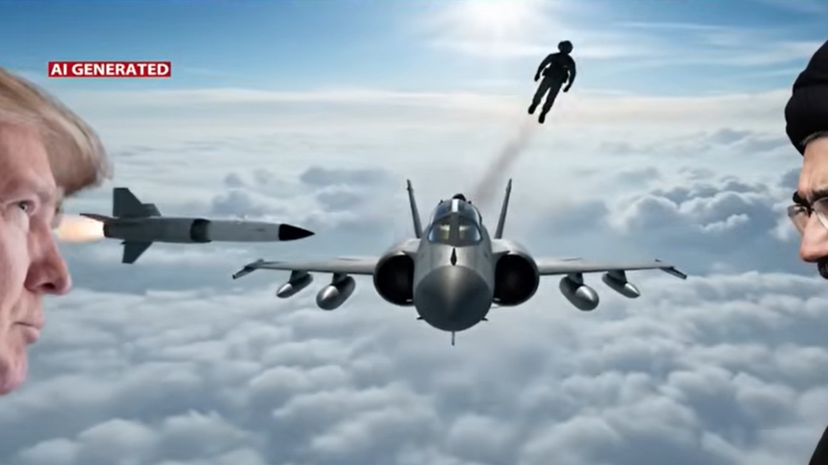 Iran-Israel War: AI वीडियो से देखें, कैसे ईरान ने मार गिराया F-15 जेट? तोड़ दिया ट्रंप का गुरूर!