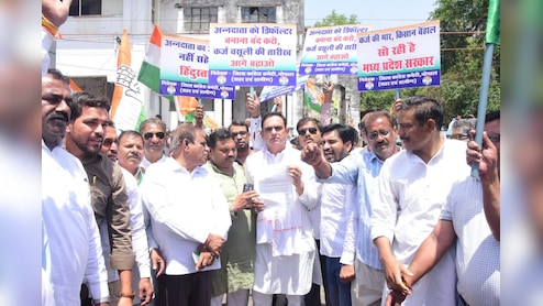 गेहूं खरीदी के साथ MP में सियासत शुरू; सड़कों पर किसान आंदोलन, सीहोर में कांग्रेस ने कुत्ते को बनाया कलेक्टर