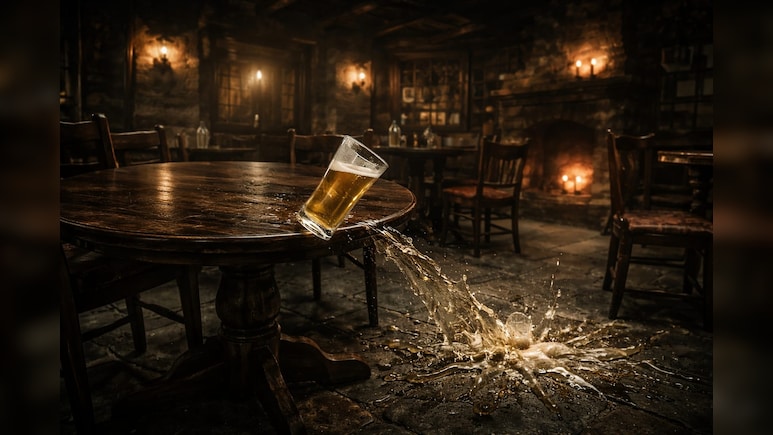 CCTV में कैद हुआ खौफनाक मंजर! टेबल पर रखा गिलास खुद-ब-खुद नीचे गिरा, फिर चर्चा में आया ये 'भूतिया पब'!