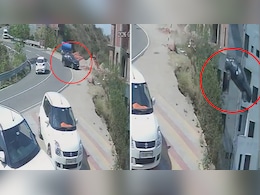 Tyre Burst Causes Car To Fall In Deep Gorge In Himachal, Highlights Absence Of Guardrails