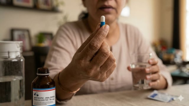 Always take antibiotics as prescribed by your doctor
