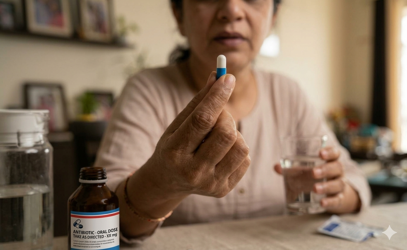 Always take antibiotics as prescribed by your doctor