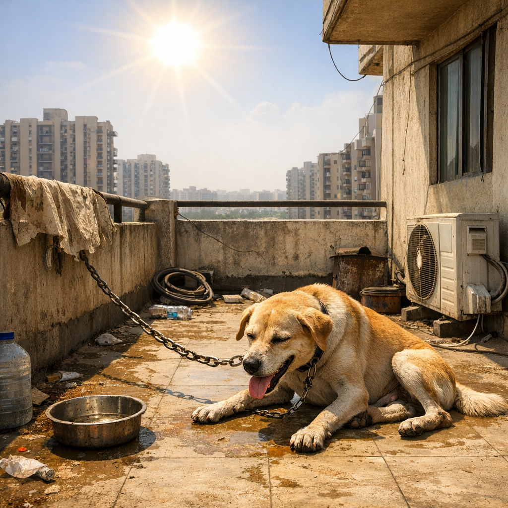 चिलचिलाती धूप में कुत्ते को बांधने की कोर्ट ने दी ऐसी सजा, ताउम्र याद रखेगा मालिक
