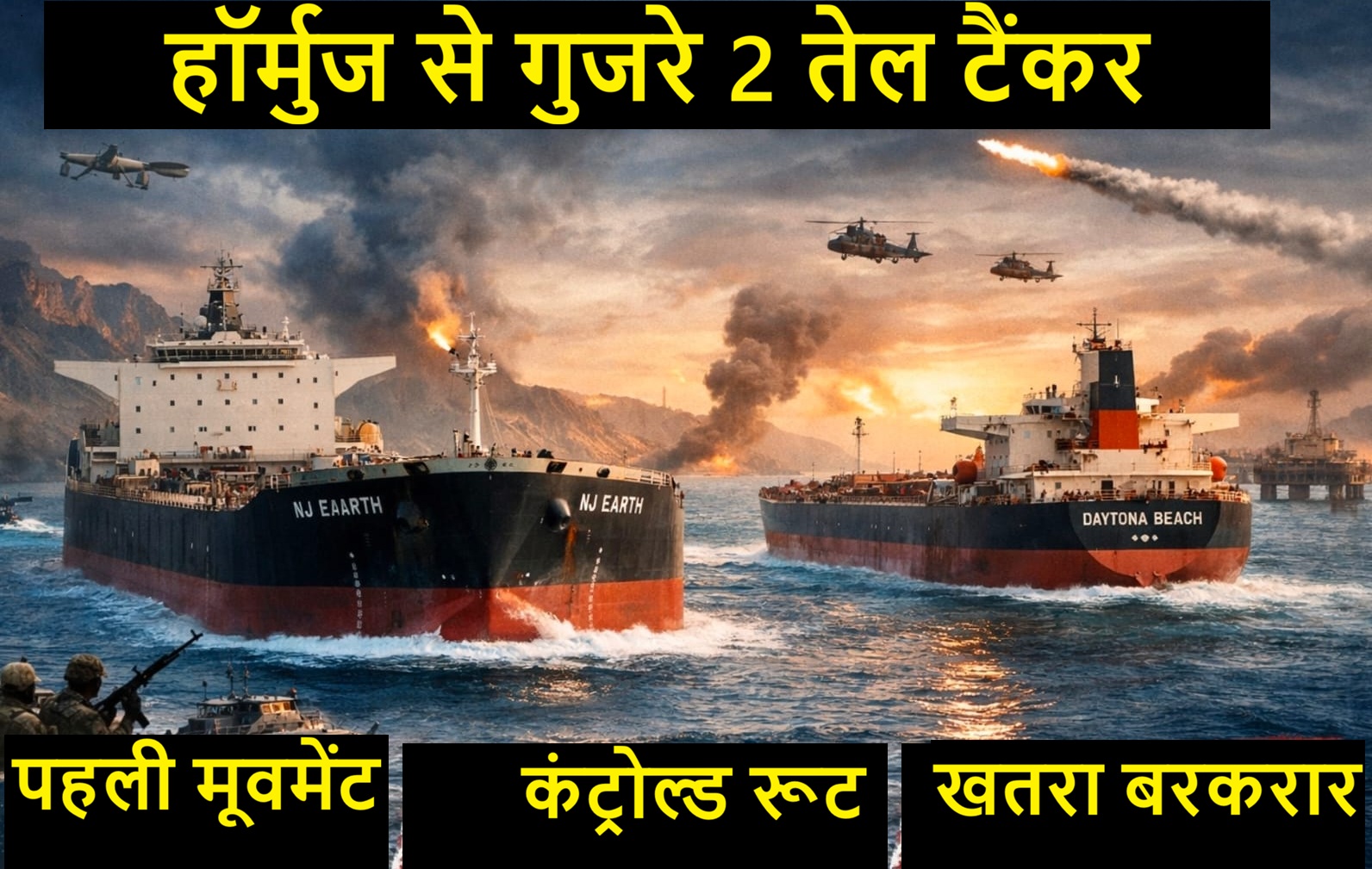 सीजफायर के बाद हॉर्मुज खुला और गुजरे तेल के 2 जहाज, पर खतरा अभी टला नहीं