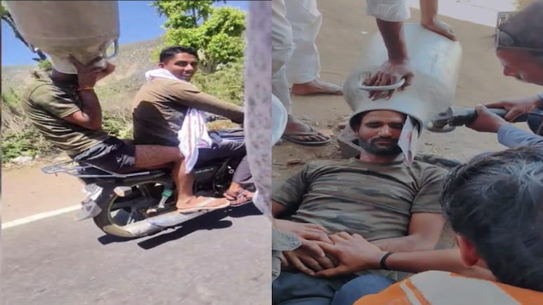 "मेरी जान पर बनी थी और तुम वीडियो बना रहे थे", सिर में फंसी टंकी की रील बनाने वाले पर भड़का शख्स; Video